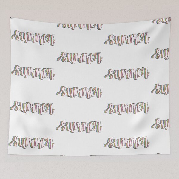 Item preview, Summer in Calligraphy with rainbow outline designed and sold by Izzy-82.
