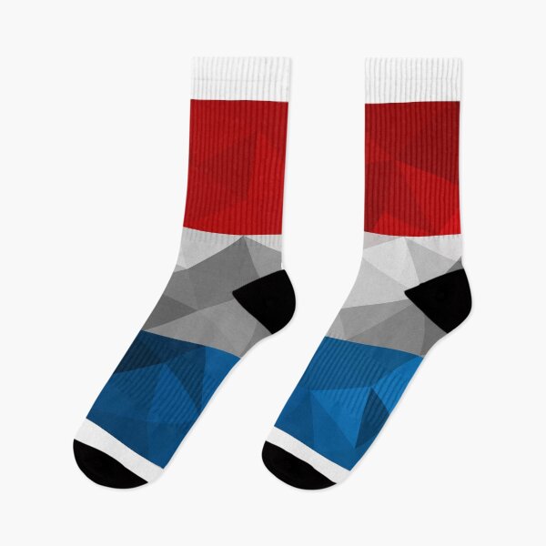 Item preview, Low Poly Luxembourg Flag - Geometric Tricolor Design designed and sold by OrangePoly.