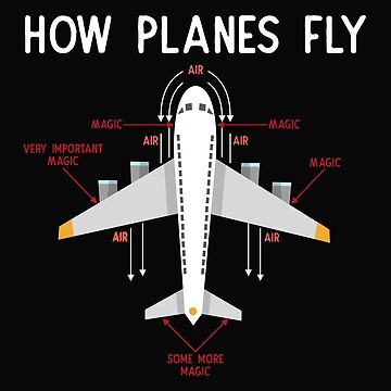 Print Engineer Mechanical How Plane Fly Mens T Shirts Aircraft