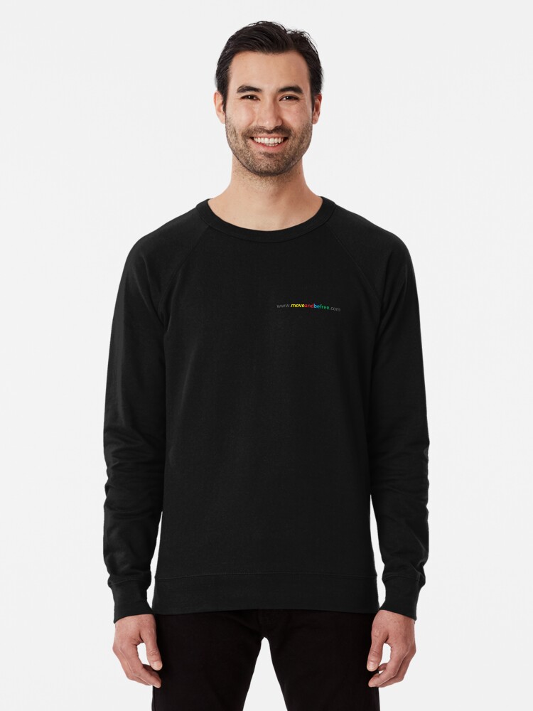 Thumbnail 1 of 5, Lightweight Sweatshirt, Move and be Free - URL designed and sold by ChrisSerong.