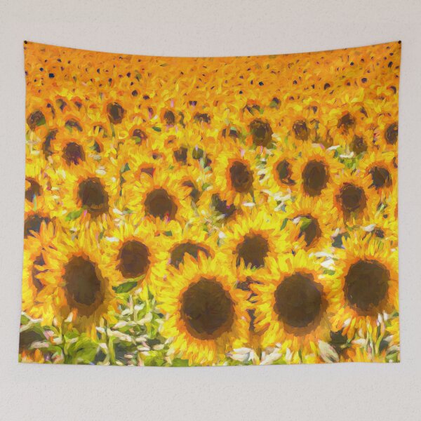 Item preview, Sunflower Field Pastel Art  designed and sold by Londonimages.
