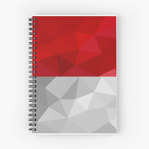 Item preview, Low Poly Monaco Flag - Geometric Red and White Design designed and sold by OrangePoly.