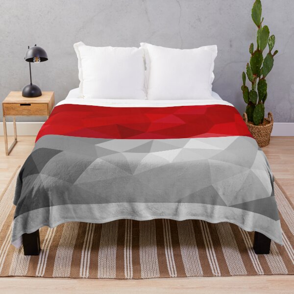 Item preview, Low Poly Monaco Flag - Geometric Red and White Design designed and sold by OrangePoly.