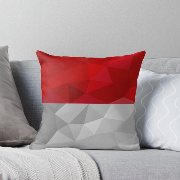 Item preview, Low Poly Monaco Flag - Geometric Red and White Design designed and sold by OrangePoly.