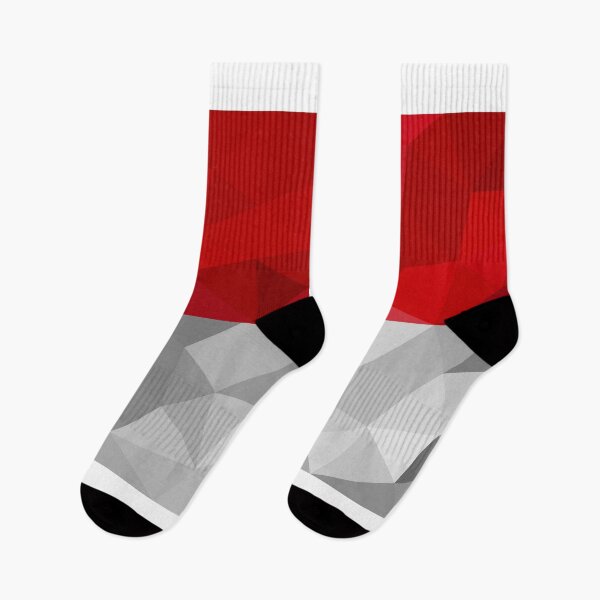 Item preview, Low Poly Monaco Flag - Geometric Red and White Design designed and sold by OrangePoly.