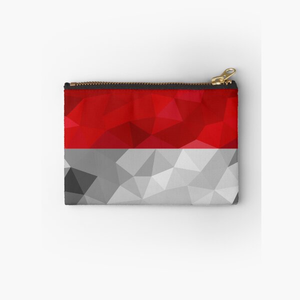 Item preview, Low Poly Monaco Flag - Geometric Red and White Design designed and sold by OrangePoly.