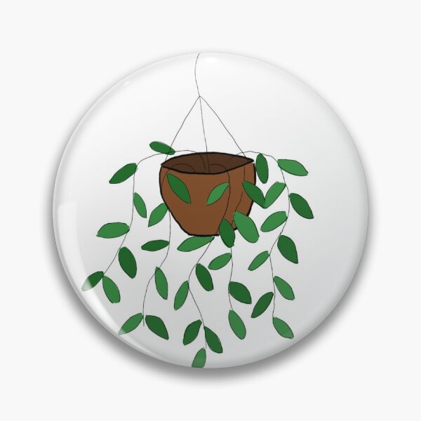 Item preview, Leafy hanging plant in pot designed and sold by goosedog.