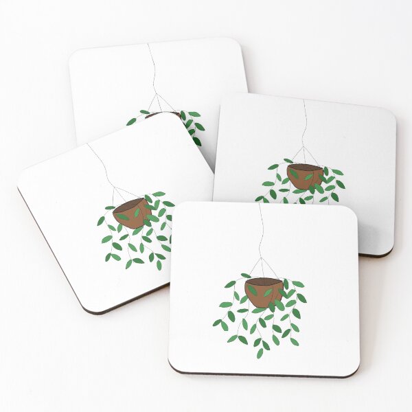 Item preview, Leafy hanging plant in pot designed and sold by goosedog.