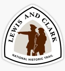 Lewis and Clark Trail Sign, USA Sticker