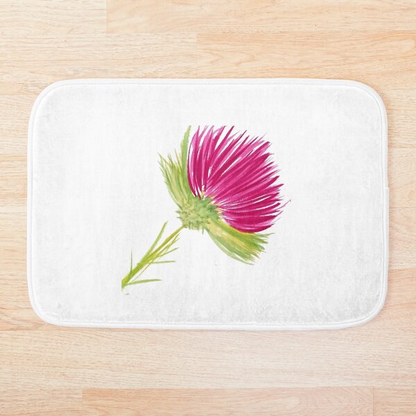 Brilliant Thistle Bath Mat