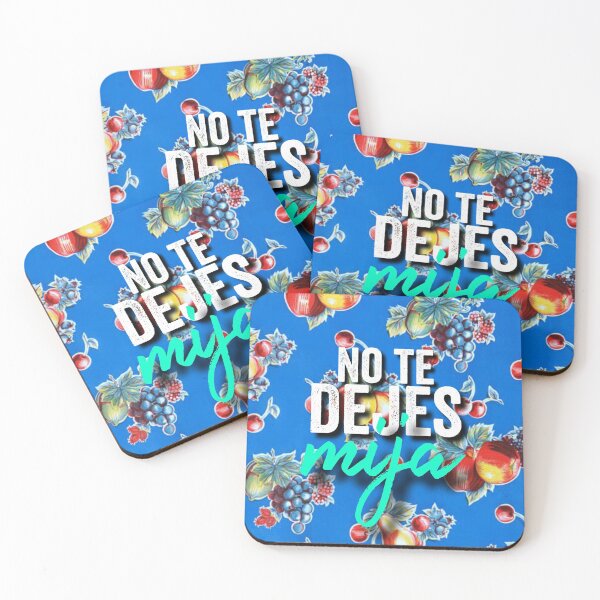 Item preview, No Te Dejes Mija Blue Oilcloth Latinx designed and sold by cortezmadeco.