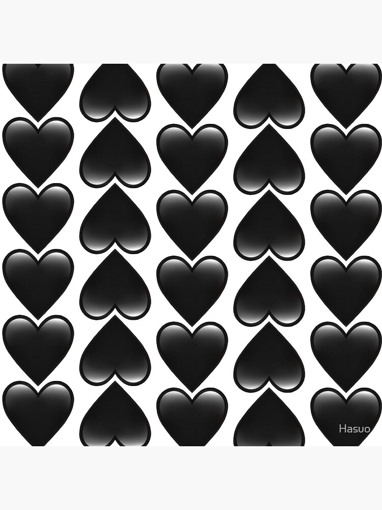 Black Heart Emoji Posters for Sale