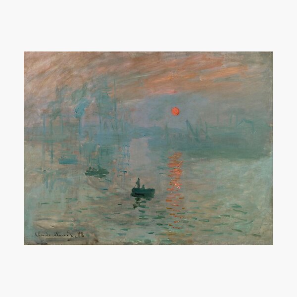 Claude Monet, French Painter - Impression, Sunrise Photographic Print