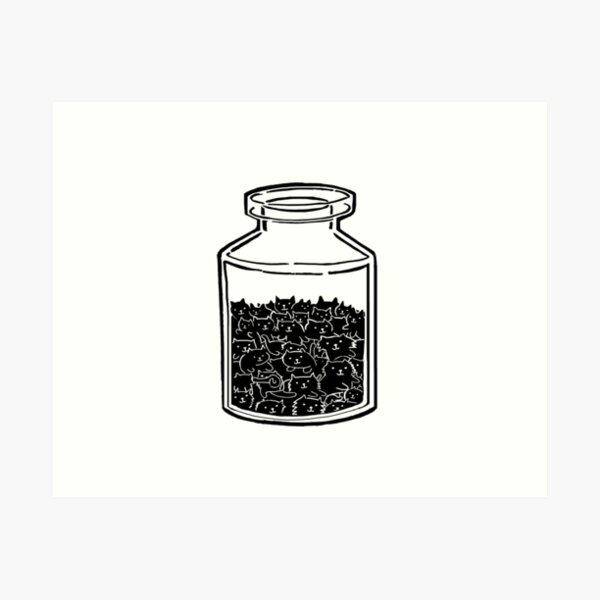 Cats In A Jar Art Print