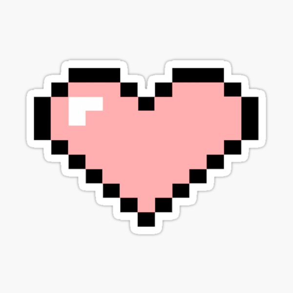 Pixel Heart Sticker