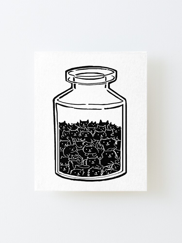 Alternate view of Cats In A Jar Mounted Print