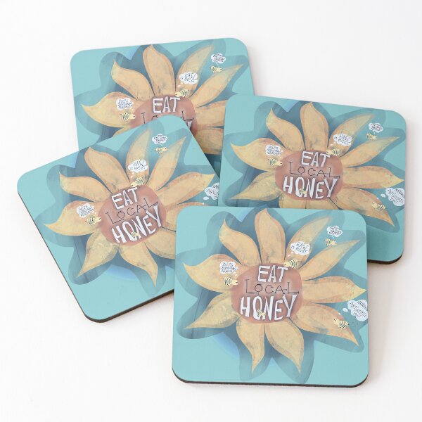 Item preview, Eat local honey designed and sold by BePositivity.