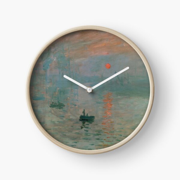 Claude Monet, French Painter - Impression, Sunrise Clock