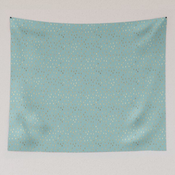 Item preview, Gold drops on teal designed and sold by Brian Kroijer.