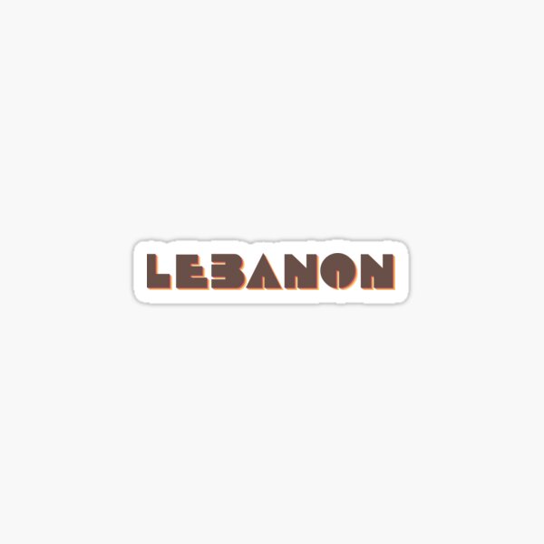 "Lebanon!" Sticker by phandiltees Redbubble