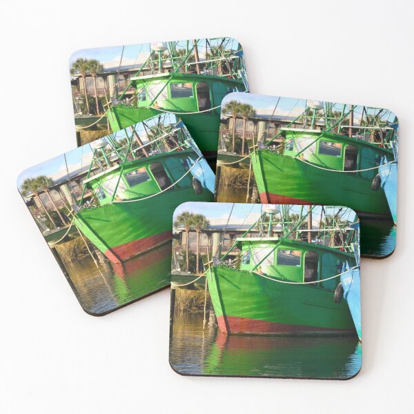 Item preview, Shrimp boats on Shem Creek designed and sold by dreamweavergt.