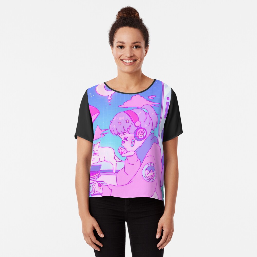 "Aesthetic LoFi Girl" T-shirt by bunnytone | Redbubble