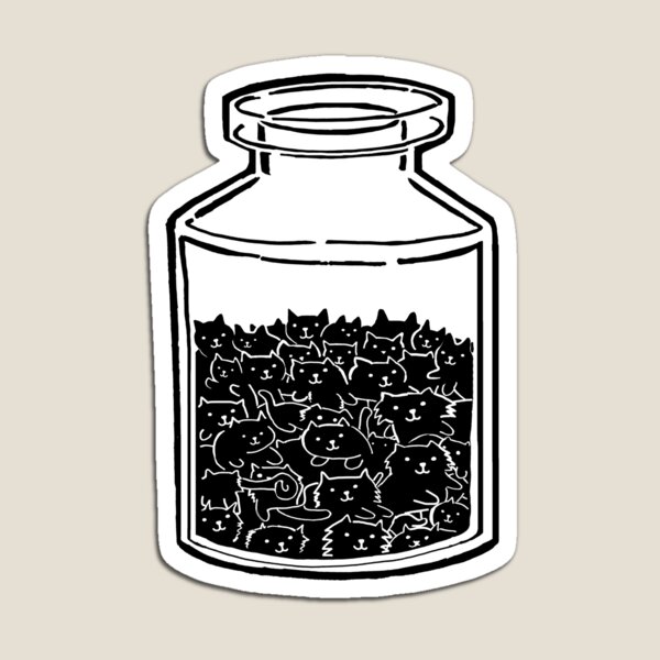 Cats In A Jar Magnet