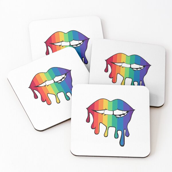 Item preview, Rainbow Dripping Bite Lip Design 1 designed and sold by rieriecoils1.