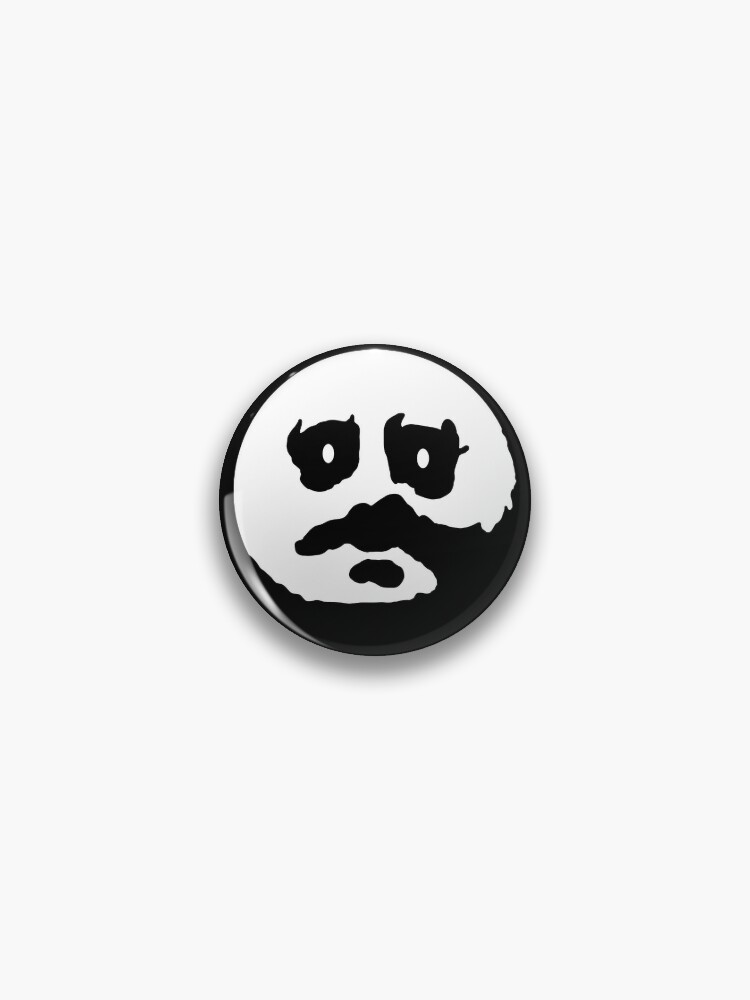 How Did You Do In Pe Today Hollow Emoji Pin By Snorg3 Redbubble