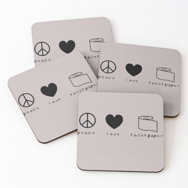 Item preview, Peace Love Toilet Paper designed and sold by KunKhalil.