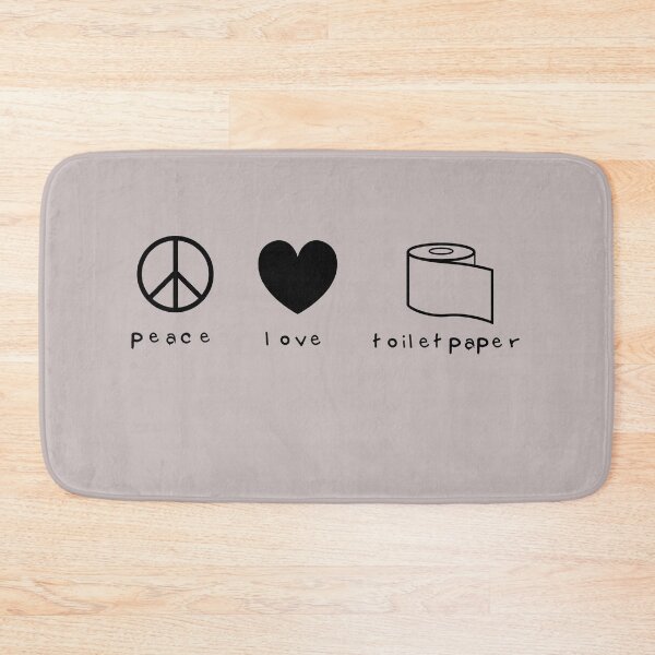 Item preview, Peace Love Toilet Paper designed and sold by KunKhalil.