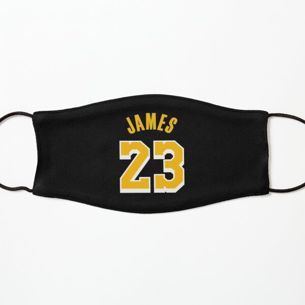 Download Lebron James King With 23 Number Yellow Mask Mask By Sportsfanokc Redbubble PSD Mockup Templates