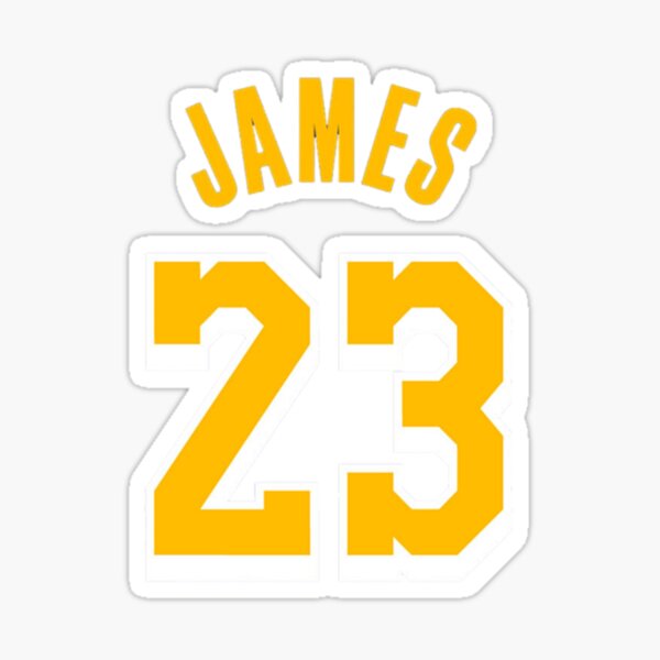 Lakers Lebron James Sticker 23 Basketball Decals NBA Truck Laptop Glass