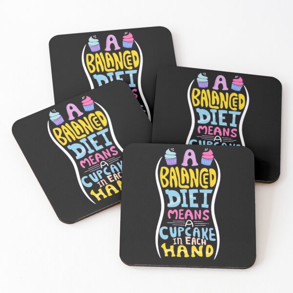 Item preview, A Balanced Diet Means A Cupcake In Each Hand designed and sold by Bigfoot T-Shirt Co..