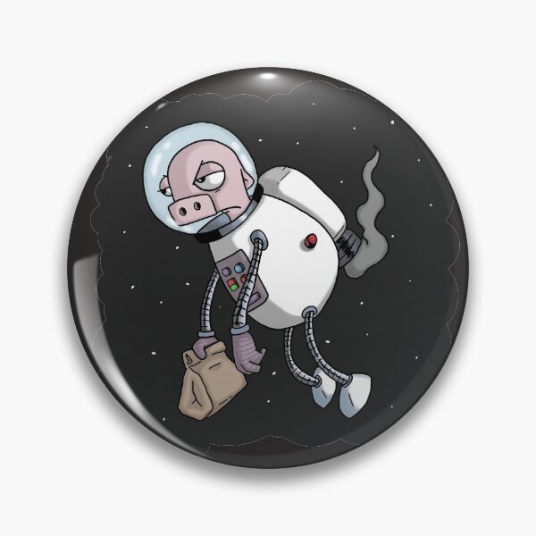 Artikelvorschau, Space Pig hasst seinen Job entworfen und verkauft von Squidmooseshop.