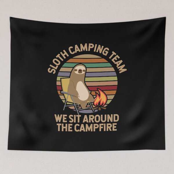 Item preview, Sloth Camping Team designed and sold by EstelleStar.