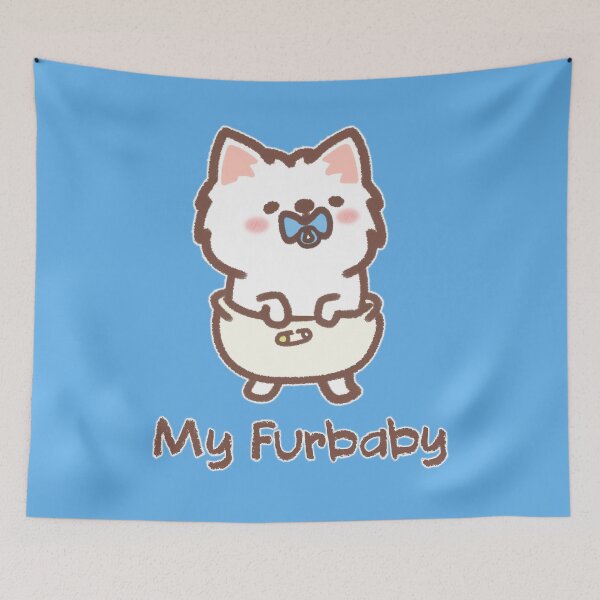 Aperçu de l'œuvre Furbaby en couches - Westie Boy créée et vendue par LilFurKids.