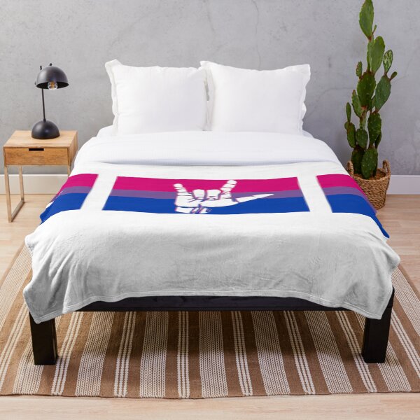 Item preview, Bisexual Pride Flag, Love Sign Says I Love You !!!  LGBT Gift designed and sold by Tamarage.