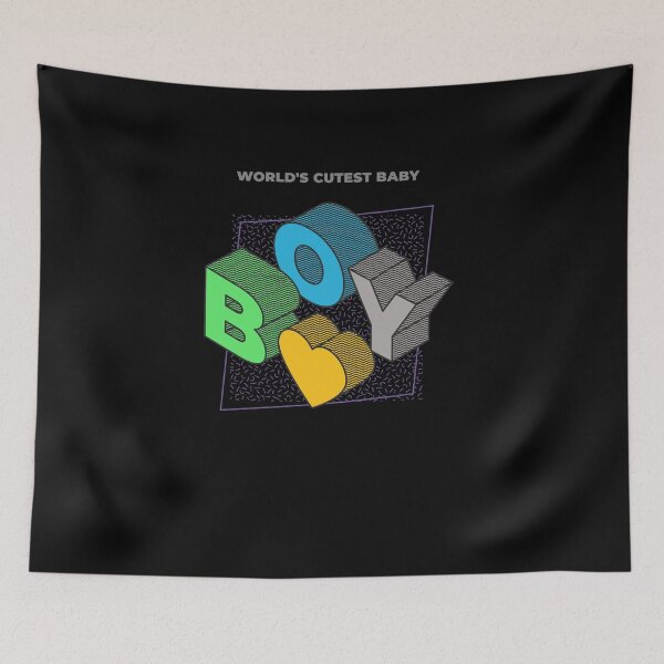 Item preview, World's Cutest Baby BOY- Isometric Letters designed and sold by joabaj.