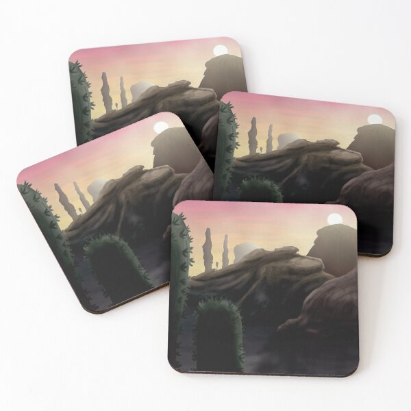 Item preview, Pretty Succulent Desert Sunrise landscape by Justin Cobb  designed and sold by Justin Cobb.