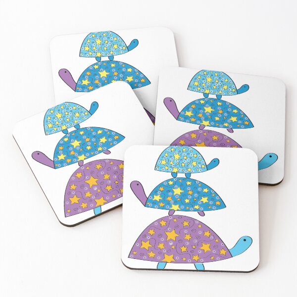 Item preview, Stacked Turtles with Star Shells designed and sold by kookadesigns.