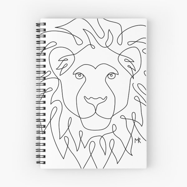Item preview, Lion Line Art Drawing designed and sold by mirllustration.