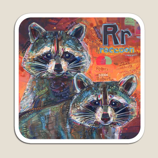R Is for Raccoon - 2020 Magnet