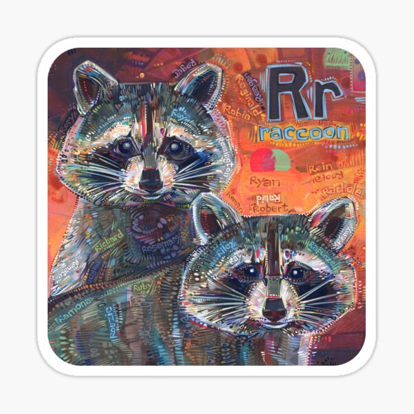R Is for Raccoon - 2020 Sticker