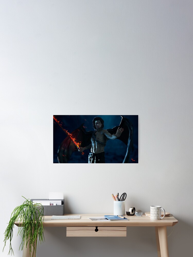 Thumbnail 2 of 3, Poster, When A Dark Angel Falls designed and sold by heidihastings.