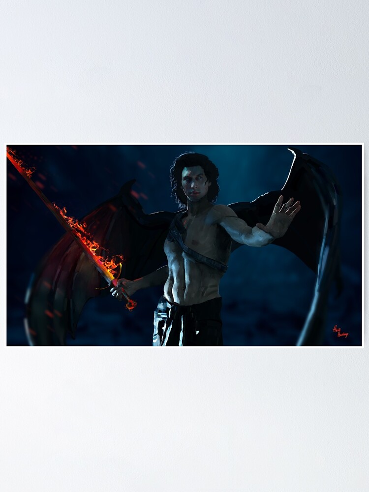 Thumbnail 1 of 3, Poster, When A Dark Angel Falls designed and sold by heidihastings.