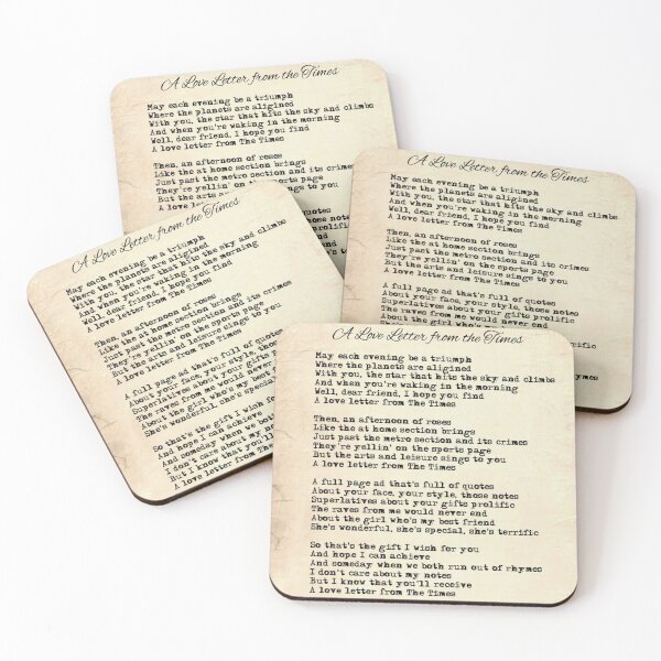 Item preview, A Love Letter from the Times designed and sold by Alaina Fritzinger.