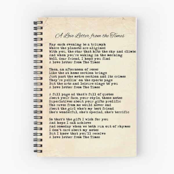 Item preview, A Love Letter from the Times designed and sold by Alaina Fritzinger.