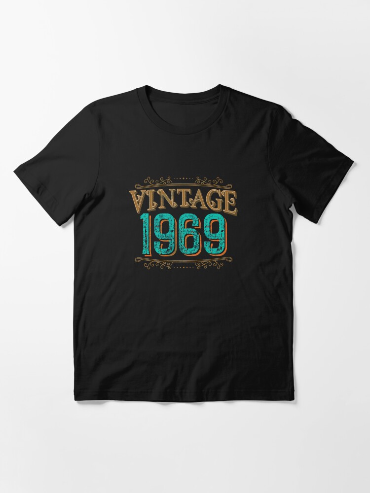 Alternate view of Distressed Vintage 1969 Birthday Essential T-Shirt