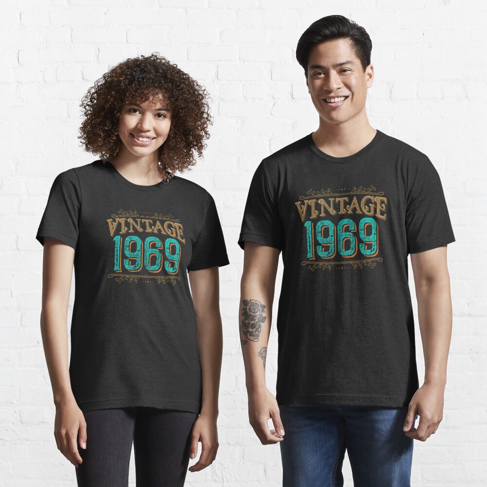 Distressed Vintage 1969 Birthday Essential T-Shirt